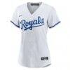 Kansas City Royals Nike Women's Replica Custom Jersey - White - Side View