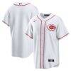 Cincinnati Reds Nike Home Blank Replica Jersey - White - Front View