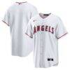 Los Angeles Angels Nike Home Blank Replica Jersey - White - Front View