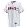 Los Angeles Angels Nike Home Blank Replica Jersey - White - Side View