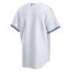 Toronto Blue Jays Nike Home Blank Replica Jersey - White - Detail View
