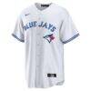 Toronto Blue Jays Nike Home Blank Replica Jersey - White - Side View