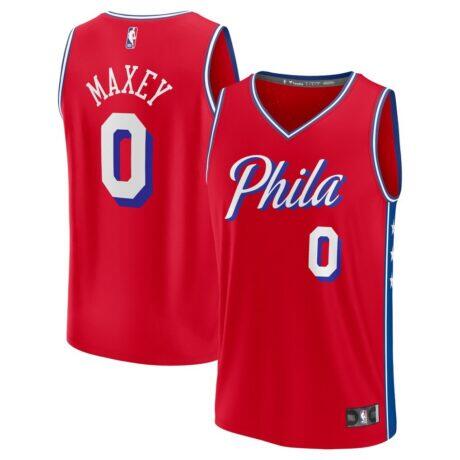 Tyrese Maxey Philadelphia 76ers Fashion7 Youth Fast Break Player Jersey - Statement Edition