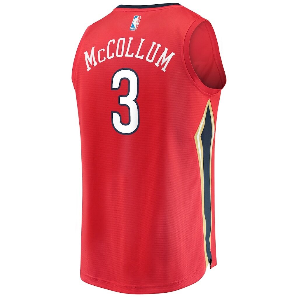 C.J. McCollum New Orleans Pelicans Fashion7 Youth Fast Break Replica Player Jersey Red - Statement Edition