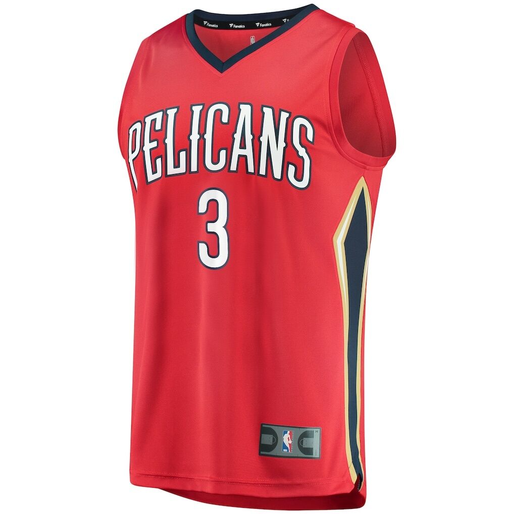 C.J. McCollum New Orleans Pelicans Fashion7 Youth Fast Break Replica Player Jersey Red - Statement Edition
