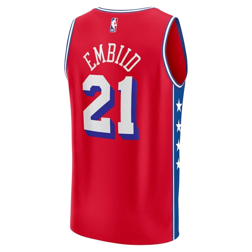 Joel Embiid Philadelphia 76ers Fashion7 Fast Break Replica Player Jersey - Statement Edition