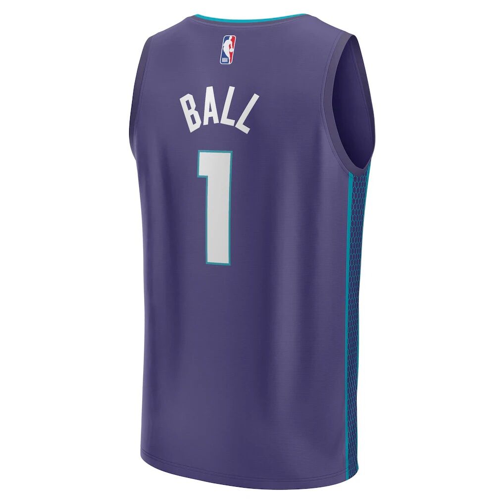 LaMelo Ball Charlotte Hornets Fashion7 Fast Break Replica Player Jersey – Statement Edition