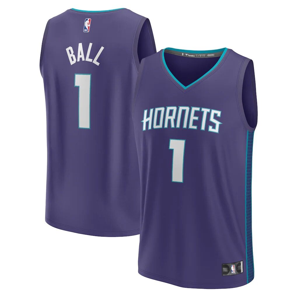 LaMelo Ball Charlotte Hornets Fashion7 Fast Break Replica Player Jersey – Statement Edition