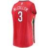C.J. McCollum New Orleans Pelicans Fashion7 Fast Break Replica Player Jersey - Red - Detail View