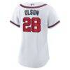 Matt Olson Atlanta Braves Nike Women's Home Replica Player Jersey - White - Side View