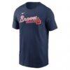 Matt Olson Atlanta Braves Nike Name & Number T-Shirt - Navy - Back View