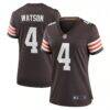 Deshaun Watson Cleveland Browns Nike Women's Player Jersey - Brown - Front View