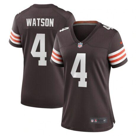 Deshaun Watson Cleveland Browns Nike Women's Player Jersey - Brown - Front View