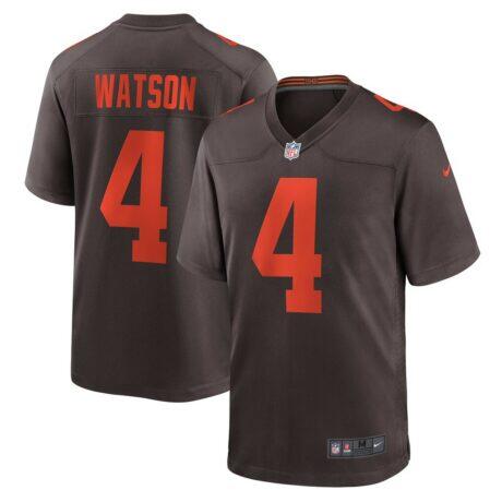 Deshaun Watson Cleveland Browns Nike Alternate Game Jersey - Brown - Front View