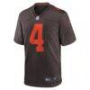 Deshaun Watson Cleveland Browns Nike Alternate Game Jersey - Brown - Side View