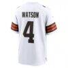 Deshaun Watson Cleveland Browns Nike Game Jersey - White - Detail View