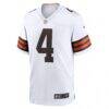 Deshaun Watson Cleveland Browns Nike Game Jersey - White - Side View
