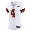 Deshaun Watson Cleveland Browns Nike Women's Player Jersey - White - Side View