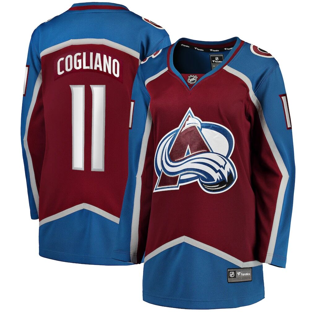 Andrew Cogliano Colorado Avalanche Fashion7 Women's Home Breakaway Player Jersey - Burgundy