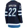 Mason Appleton Winnipeg Jets Fashion7 Women's Home Breakaway Jersey - Navy - Detail View