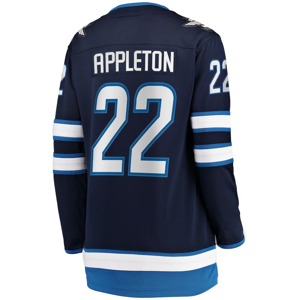 Mason Appleton Winnipeg Jets Fashion7 Women's Home Breakaway Jersey