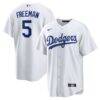 Freddie Freeman Los Angeles Dodgers Nike Replica Player Jersey - White - Front View