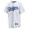 Freddie Freeman Los Angeles Dodgers Nike Replica Player Jersey - White - Side View