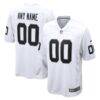 Las Vegas Raiders Nike Youth Team Custom Game Jersey - White - Front View