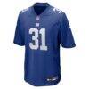 Matt Breida New York Giants Nike Game Jersey - - Side View