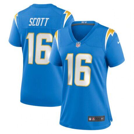 JK Scott Los Angeles Chargers Nike Women's Game Jersey - - Front View