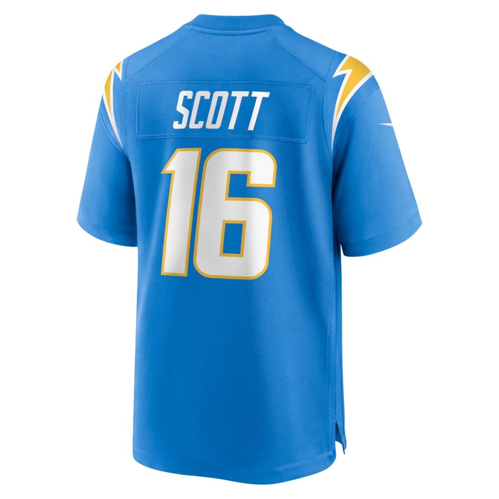 JK Scott Los Angeles Chargers Nike Game Jersey - Powder Blue