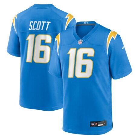 JK Scott Los Angeles Chargers Nike Game Jersey - - Front View