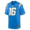 JK Scott Los Angeles Chargers Nike Game Jersey - - Side View