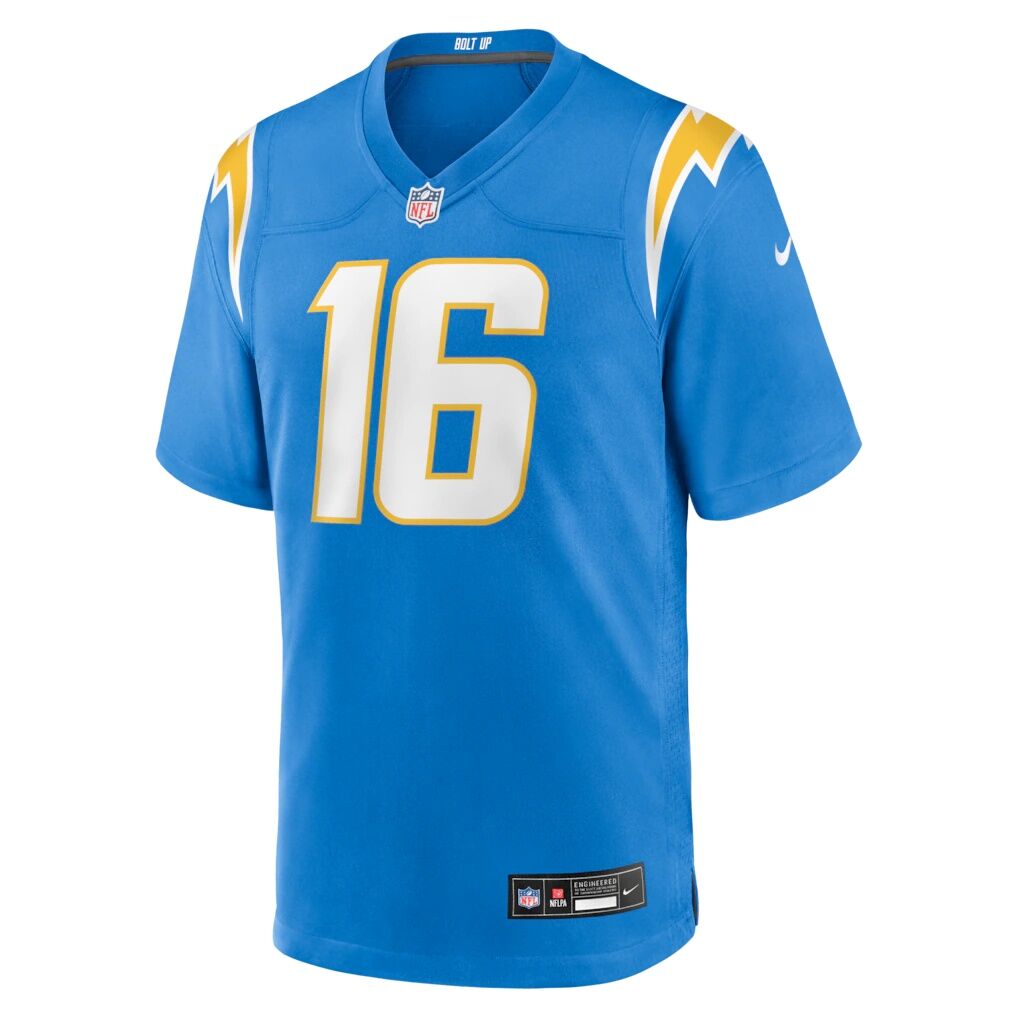 JK Scott Los Angeles Chargers Nike Game Jersey - Powder Blue