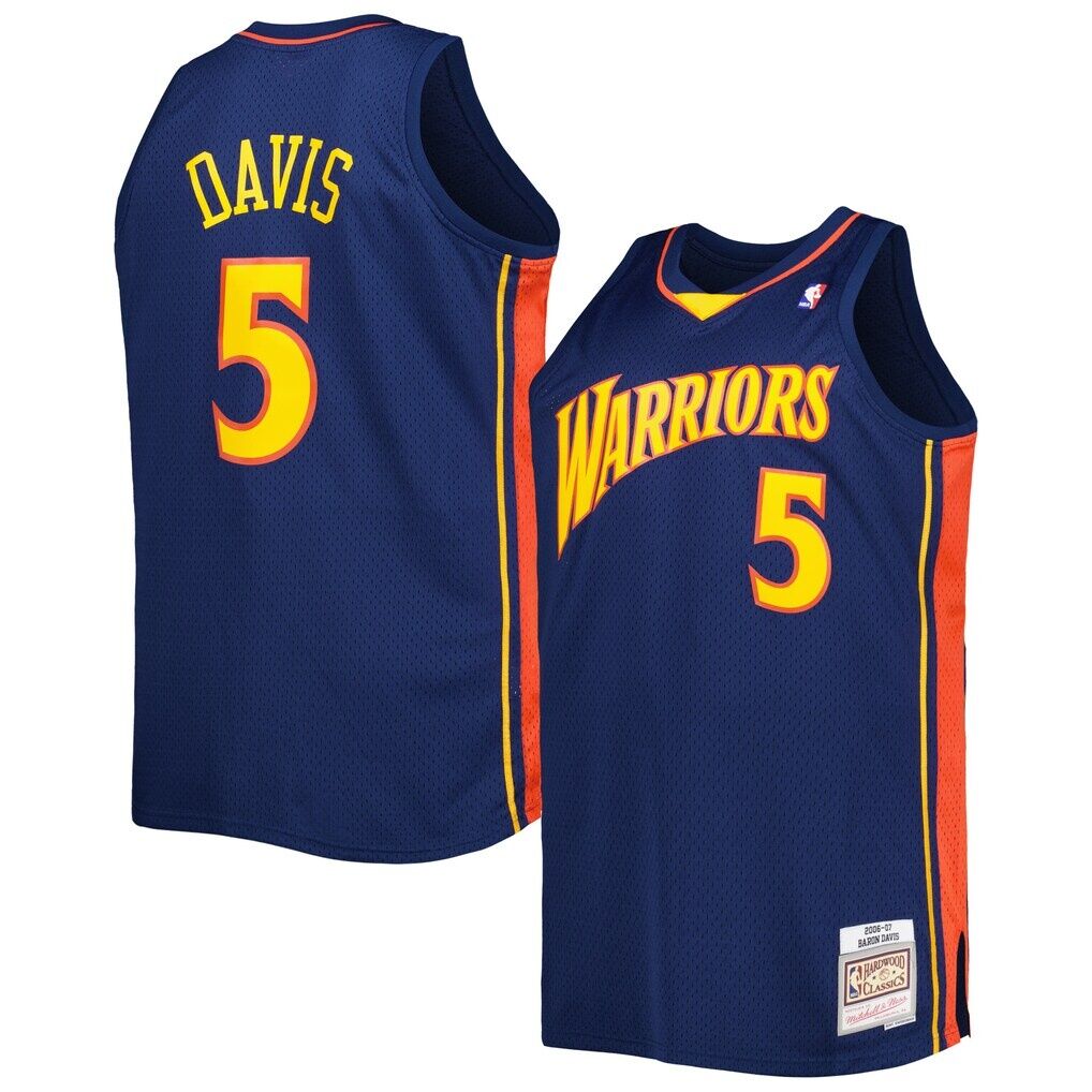 Baron Davis Golden State Warriors Mitchell & Ness Big & Tall Hardwood Classics 2006/07 Swingman Jersey