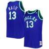 Steve Nash Dallas Mavericks Mitchell & Ness Big & Tall Hardwood Classics 1998/99 Swingman Jersey - Blue - Front View