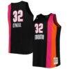 Shaquille O'Neal Miami Heat Mitchell & Ness Big & Tall Hardwood Classics 2005/06 Swingman Jersey - Black - Front View