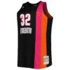 Shaquille O'Neal Miami Heat Mitchell & Ness Big & Tall Hardwood Classics 2005/06 Swingman Jersey - Black - Side View
