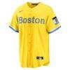 David Ortiz Boston Red Sox Nike Retired Player City Connect Replica Jersey - Gold - Side View