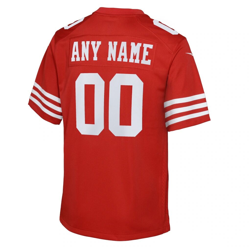 San Francisco 49ers Nike Youth Game Custom Jersey - Scarlet