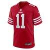 Brandon Aiyuk San Francisco 49ers Nike Team Player Game Jersey - Scarlet - Side View