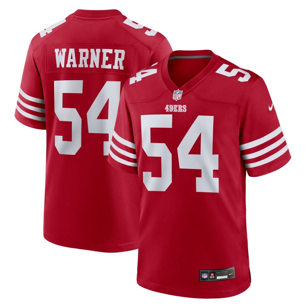 Fred Warner San Francisco 49ers Nike Player Game Jersey - Scarlet