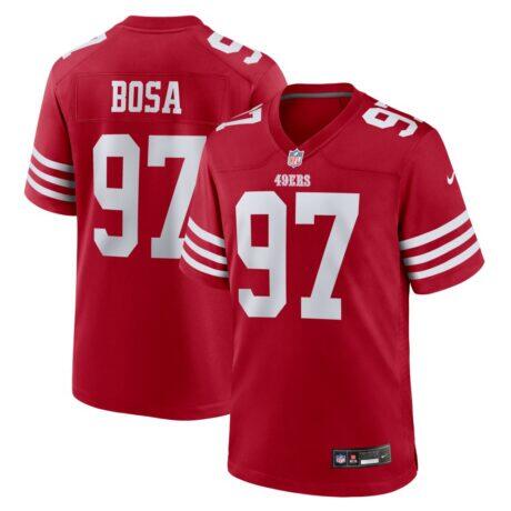 Nick Bosa San Francisco 49ers Nike Player Game Jersey - Scarlet - Front View