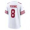 Steve Young San Francisco 49ers Nike Retired Player Game Jersey - White - Detail View