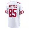George Kittle San Francisco 49ers Nike Player Game Jersey - White - Detail View
