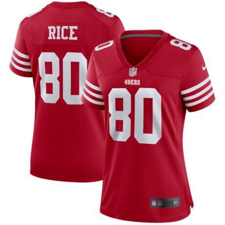 Jerry Rice San Francisco 49ers Nike Women's Retired Player Game Jersey - - Front View