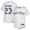 Kris Bryant Colorado Rockies Nike Youth Alternate Replica Player Jersey - White - Front View