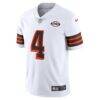 Deshaun Watson Cleveland Browns Nike 2021 Alternate Vapor Limited Jersey - White - Side View