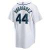 Julio Rodriguez Seattle Mariners Nike Home Replica Player Jersey - White - Detail View