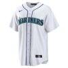 Julio Rodriguez Seattle Mariners Nike Home Replica Player Jersey - White - Side View